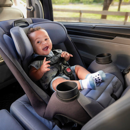 Safety 1st Ellaris 3-in-1 Convertible Car Seat, Slim Fit Design, Rear & Forward-Facing, 5-Position Headrest, 3-Across Fit, Travel-Friendly with Machine-Washable Seat Pad, Peacock Blue