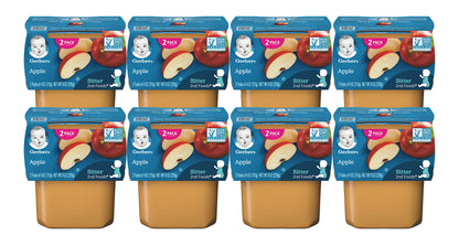 Gerber 2nd Food Baby Food Green Bean Puree, Natural & Non-GMO, 8 Ounce, 2 Count (Pack of 8)