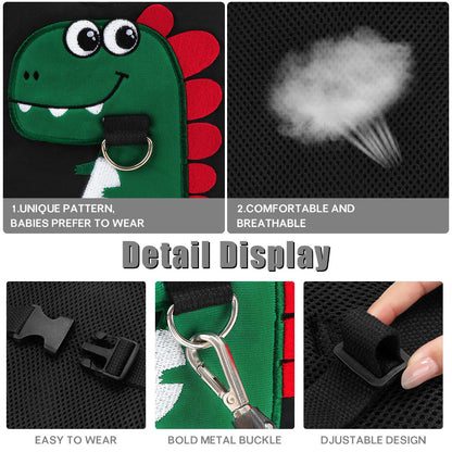 Toddler Leash-Baby Walking Safty Harness and Child Anti Lost Wrist Link for Girls/Boys Travel (Green)