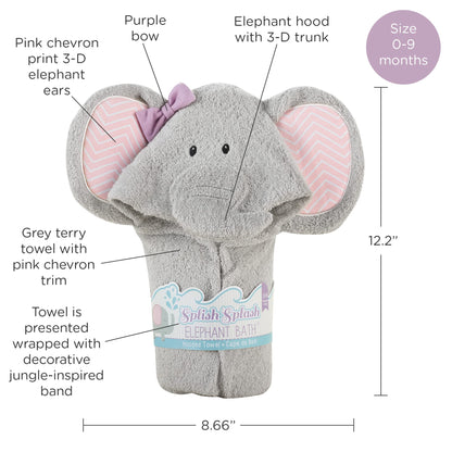 Baby Aspen "Utterly Adorable Cow Hooded Towel/Baby Robe, 0-9 Months