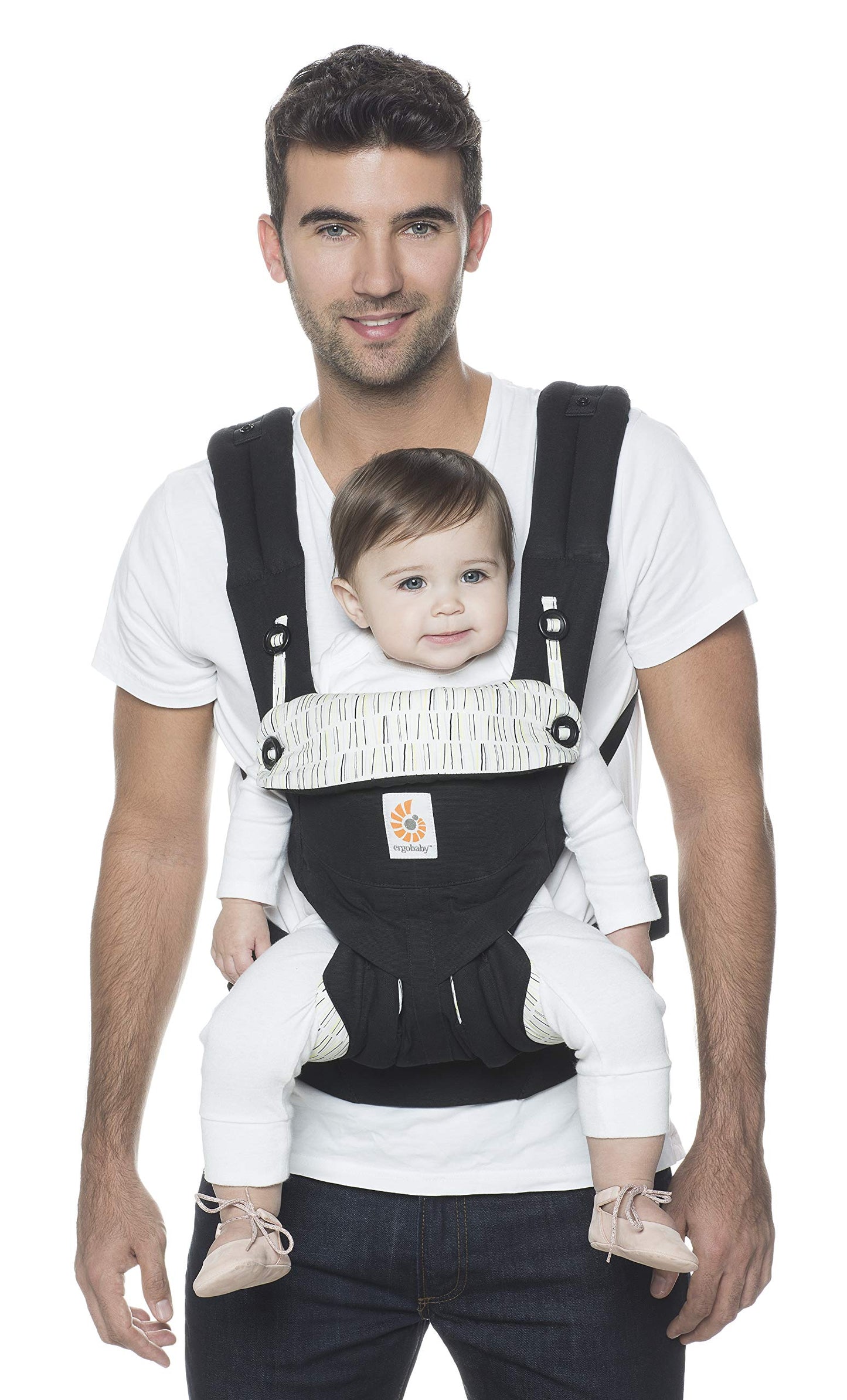 Ergobaby Carrier, 360 All Carry Positions Baby Carrier, Limited Edition Keith Haring, Black