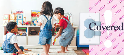 Socket Sitter: Always Connected, Never Lost! No Choking Hazard! Child Safety Cover, Electrical Outlet Cover, Plug Protector, Socket Protector (Pack of 6, Covers 12 outlets) (Blissful Blue)