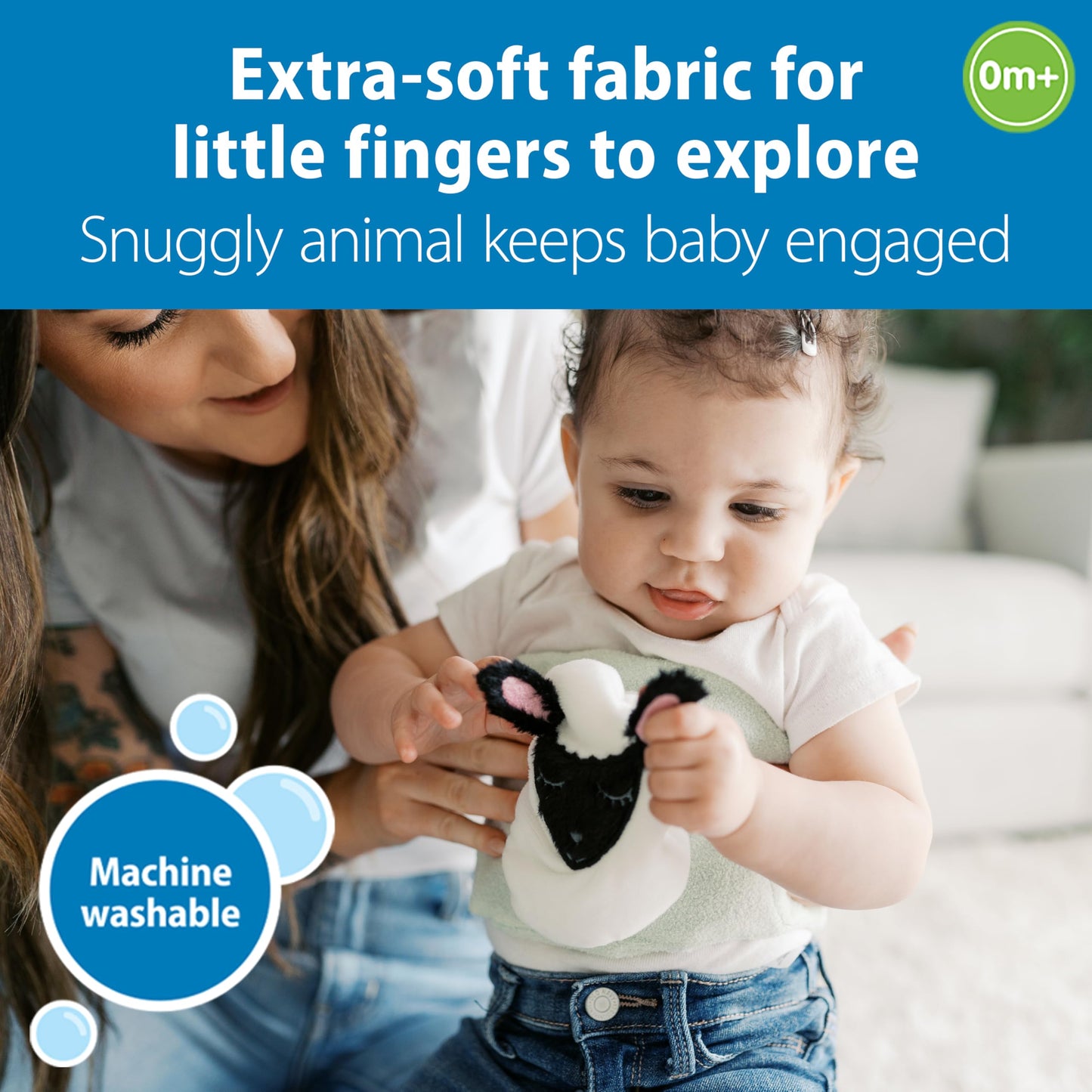 Dr. Brown's Infant Gripebelt Heated Belly Band, Soothe Baby's Tummy with Gentle Warmth and Compression, Hedgehog, 0m+