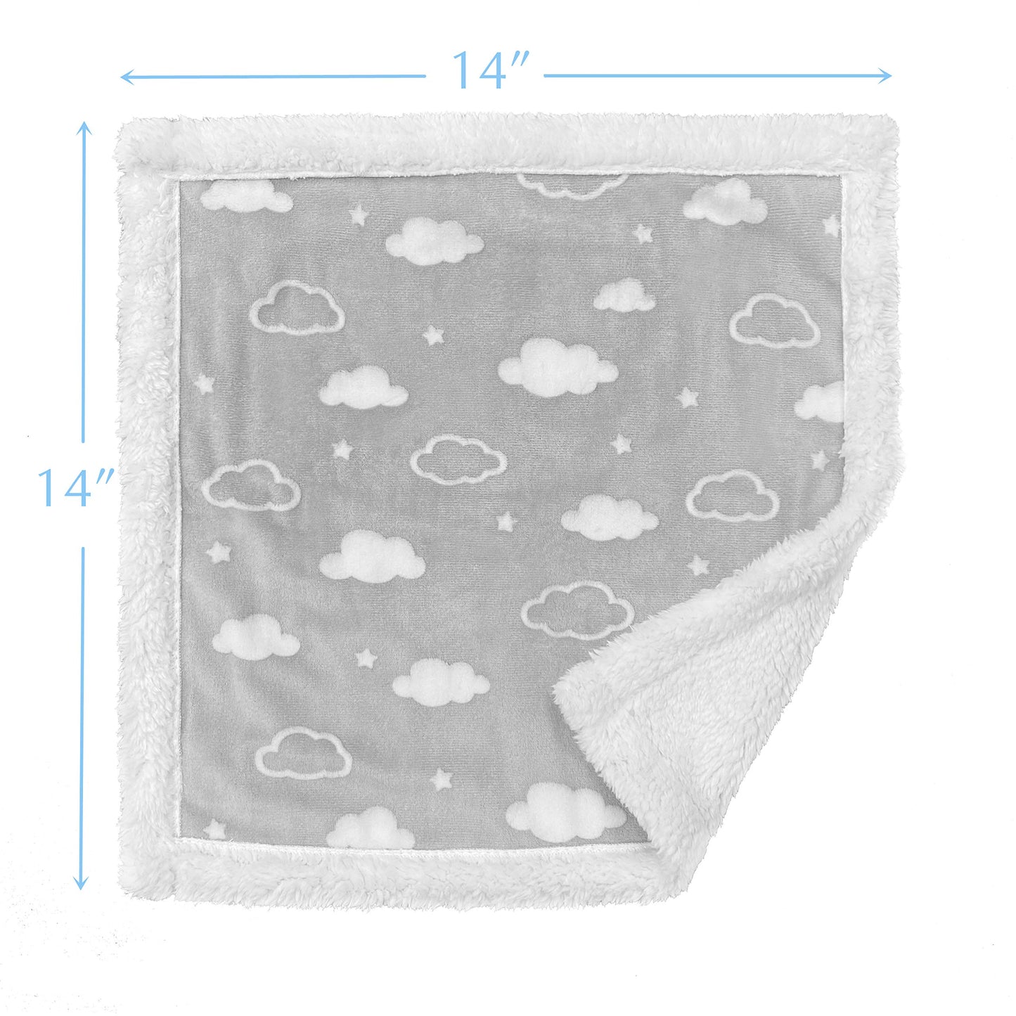American Baby Company Heavenly Soft Chenille Sherpa Receiving Blanket, 3D Pink, 30" x 35", Warm and Cozy for Boys and Girls, Ideal for Baby Carrier, Stroller, and Travel