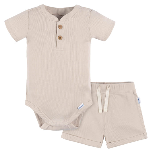 Gerber Baby Bodysuit and Short Set
