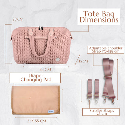 Diaper Bag Tote Baby Nappy Changing Bag Multifunction Large Baby Travel Handbag for Mom