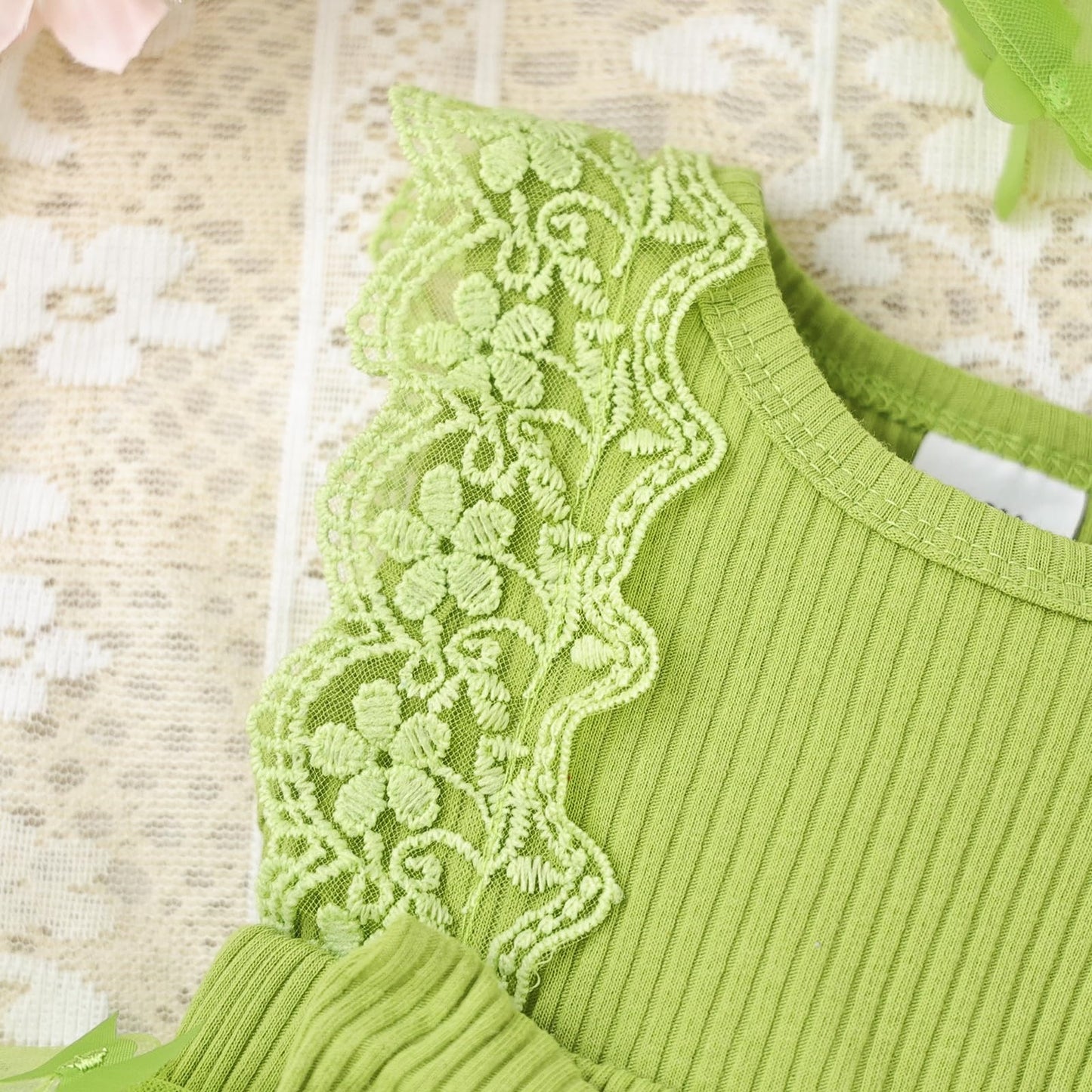 Baby Girl Summer Clothes Cute Newborn Girl Outfits Sleeveless Lace One Piece Romper + Headband 2pcs set 0-12 Months
