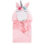 Hudson Baby Unisex Baby Cotton Animal Face Hooded Towel, Pretty Elephant, One Size