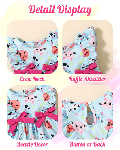 Mioglrie Baby Girl Dress Summer Girl Clothes Infant Outfits Ruffle Sleeveless Sundress Playwear Cute Dresses for Girls
