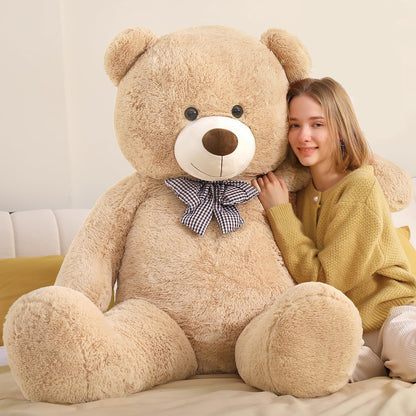 51 inch Big Teddy Bear Cute Giant Stuffed Animals Soft Plush Toy for Girlfriend Kids for Birthday Christmas Valentine's Day