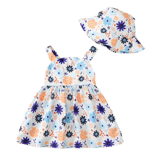 Newborn Infant Baby Girl Dress Toddler Girl Clothes Halter Backless Sleeveless Flower Sundress Summer Dresses for Girl