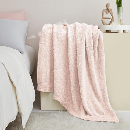 CYMULA Kids Blanket for Boys Girls 30x40 inches, Soft Cozy Fuzzy Swaddle Throw Blanket for Crib Stroller, White