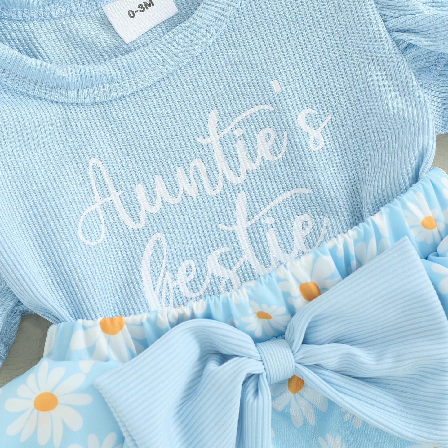 Baby Girls Daisy Romper Bowknot Bodysuit+Headband Short Sleeve Playsuits Floral Jumpsuit Infant Summer Clothes