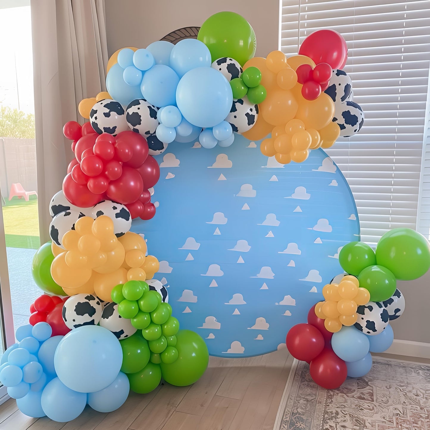 Dusty Blue Sage Green Balloon Arch Kit Slate Fog Blue Pastel Green White Sand Beige Gold Balloons Garland for Jungle Safari Birthday Baby Shower Wedding Party Decorations