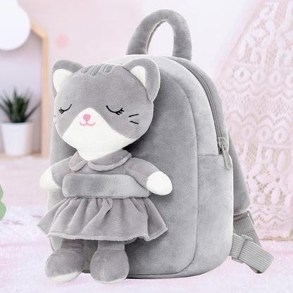 Lazada Girls Backpack with Doll Toddler Toys Baby Girls Gifts Rag Dolls 9.5“