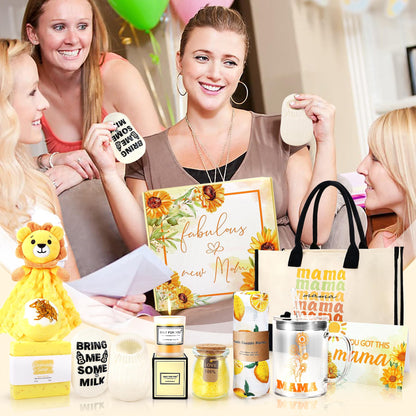 New Mom Gifts & Baby Girl Gift Set for Newborn,12PCS Baby Shower Gifts, Newborn Baby Girl Gifts,Pregnancy Gifts for Expecting Mom,New Mom Care Package After Baby, Pregnancy Gifts for Women and Baby