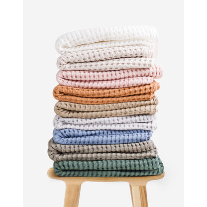 Konssy Waffle Baby Blanket - Soft & Cozy Nursery Swaddle Blanket, Lightweight Toddler Throw for Boys & Girls, Ideal for Wrapping (Oat)
