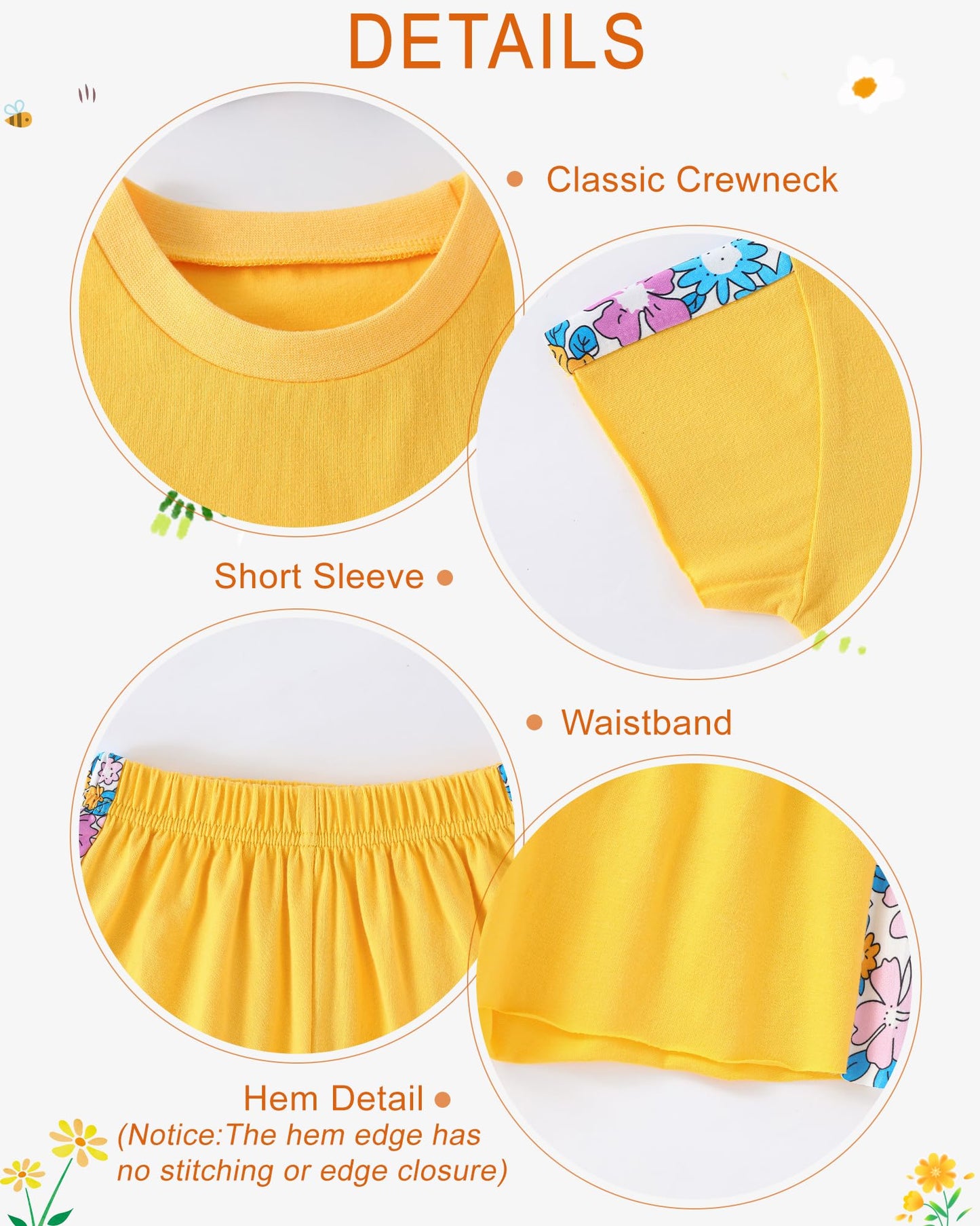 WESIDOM Toddler Girl Clothes Baby Girls Outfits 6M-5T Summer Floral Print Shirt+Shorts+Headband 3pcs Baby Clothing