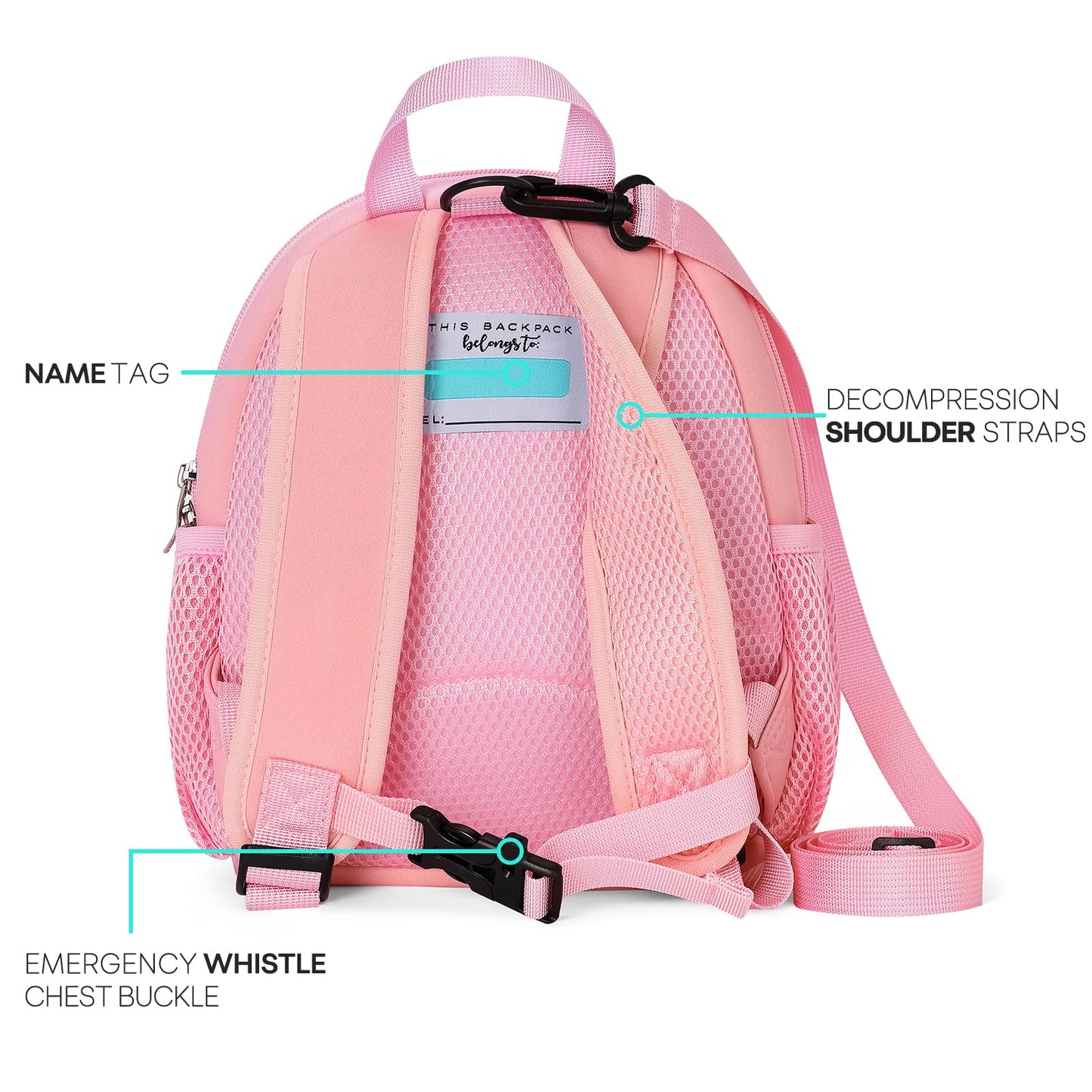 mibasies Toddler Backpacks for Girls 2-4: Baby Preschool Backpack - Kids Unicorn Backpack for Boys Girls - 12inch Mini School Bag