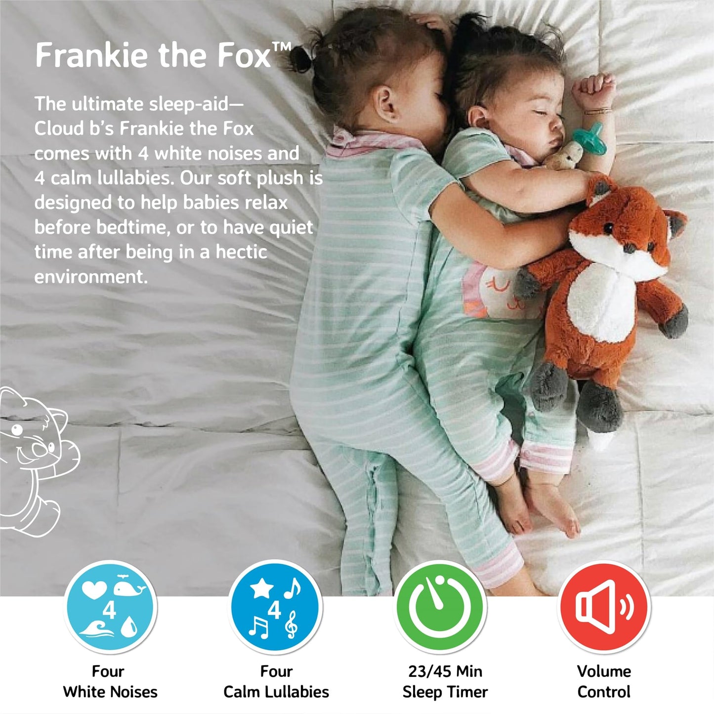 Cloud b Sound Machine with White Noise Soothing Sounds | Cuddly Stuffed Animal & Nomadic Nightlight | Record Parent Voice | Adjustable Settings & Auto-Shutoff | LoveLight™ Buddies - Drake The Dragon™