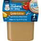 Gerber Nature Fruits Apples Bananas & Cereal, 4 Oz, 2 Ct Tubs