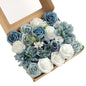 Artificial Flowers Combo, Fake Flowers for DIY Tables Centerpieces Baby Shower Bridal Shower Wedding Bouquet Arrangements Party Candle Holder Cake Decor Flower Home Decorations
