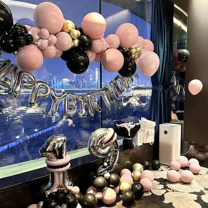 Boho Balloon Garland Arch Kit, 156Pcs Dusty Pink Pastel Brown Metallic Champagne Gold White Balloons for Wedding Baby Bridal Shower Engagement Anniversary Birthday Decorations