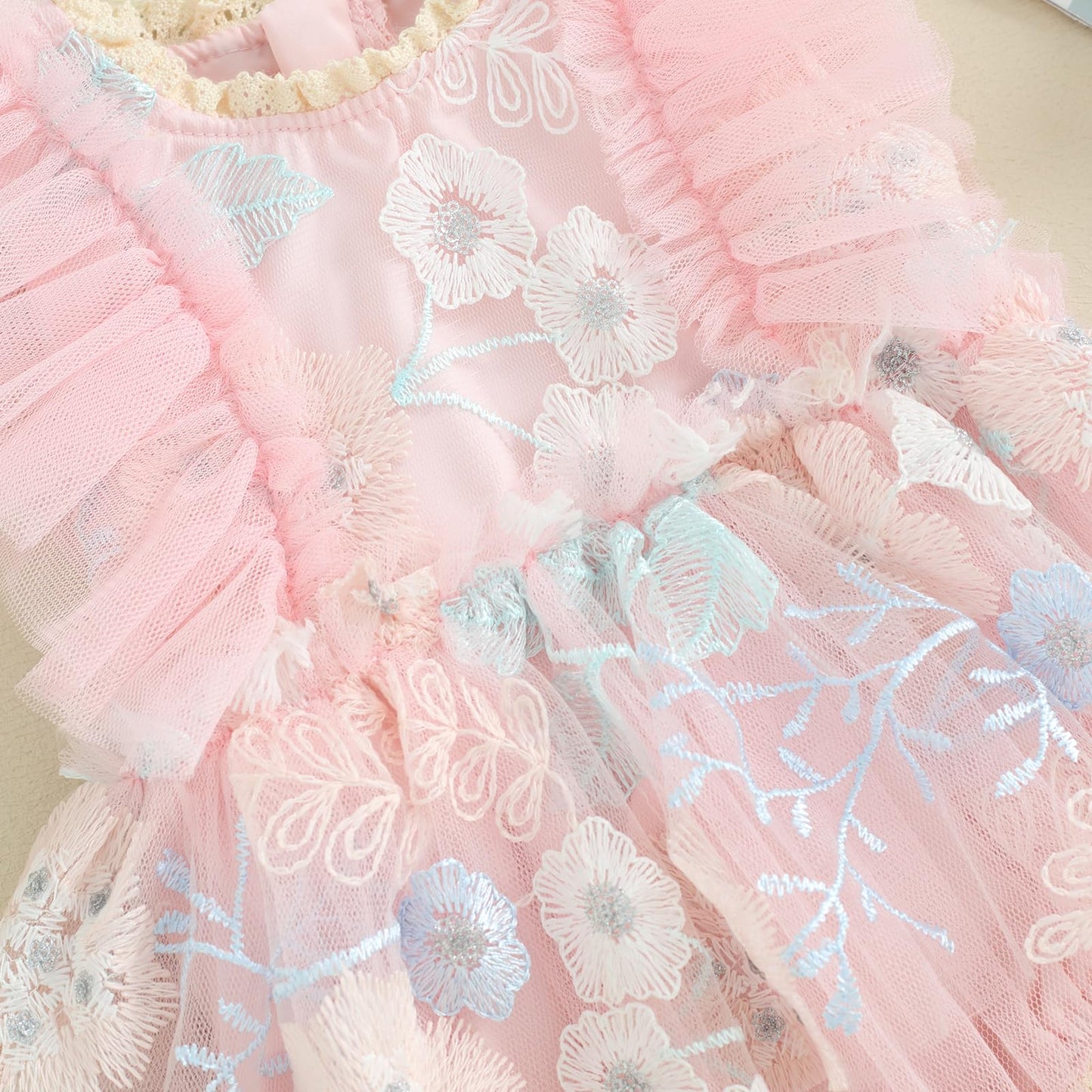 Mubineo Baby Girl Summer Clothes Lace Romper Skirt Dress Princess Outfits Sleeveless Flower Newborn Outfit