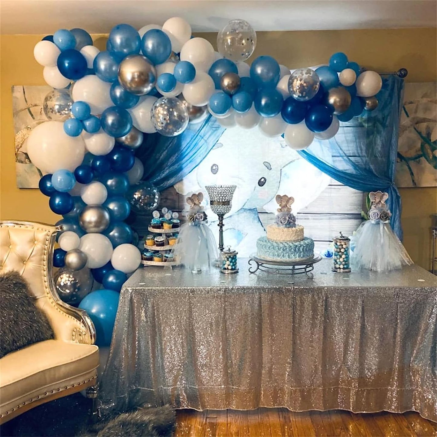 White Sand Gold Balloons Set, 12 Inch Double Stuffed Blush Beige Boho Party Balloons with Metallic Chrome Gold Neutral Cream Nude Latex Balloon for Birthday Baby Bridal Shower Wedding Party Decoration