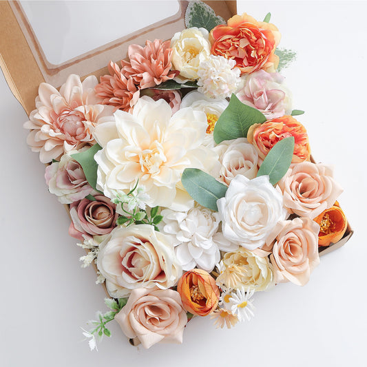 Artificial Flowers Combo, Fake Flowers for DIY Tables Centerpieces Baby Shower Bridal Shower Wedding Bouquet Arrangements Party Candle Holder Cake Decor Flower Home Decorations