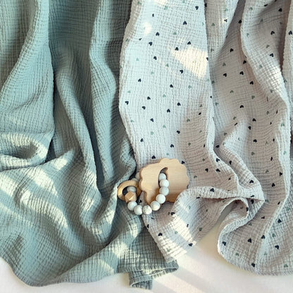 Swaddle Baby Blanket: Waffle Blanket with Satin Strim - Soft Breathable Toddler Blanket for Nursing Cover - Cotton Crib Blanket for Naptime（Cream）