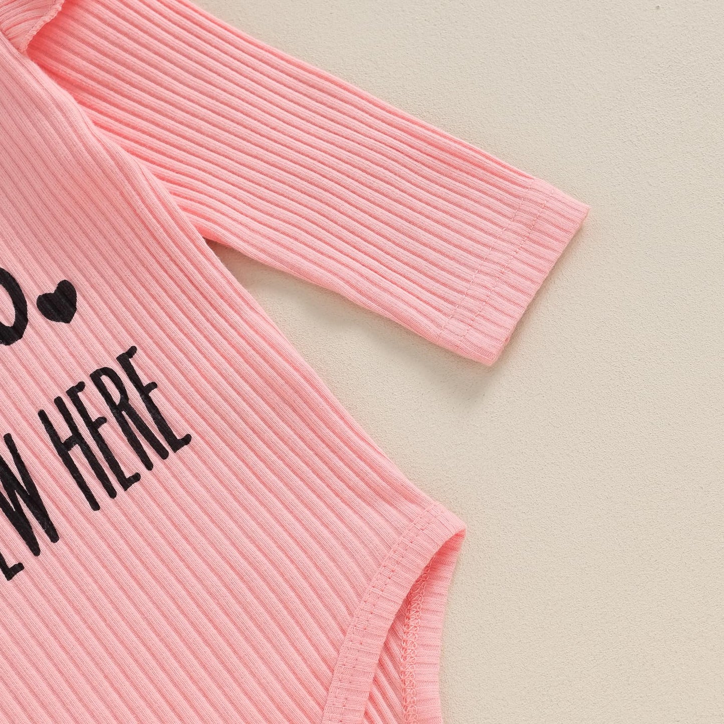 Hello World Newborn Outfit Baby Girl Going Home Outfit Ruffle Ribbed Romper Top Floral Pants Set Cute Summer Clothes