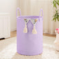 Laundry Basket,Woven Cotton Rope Laundry Hamper,60L for Decor Storage of Dirty Clothes,Toys and Blankets in Bathroom,Baby Room and Living Room