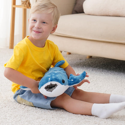 39 Inch Whale Shark Stuffed Animal – Giant Plush Shark Pillow Toy, Realistic Big Whale Shark Plushie for Kids and Ocean Lovers, Large Cuddly Gift