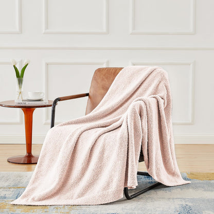 CYMULA Kids Blanket for Boys Girls 30x40 inches, Soft Cozy Fuzzy Swaddle Throw Blanket for Crib Stroller, White