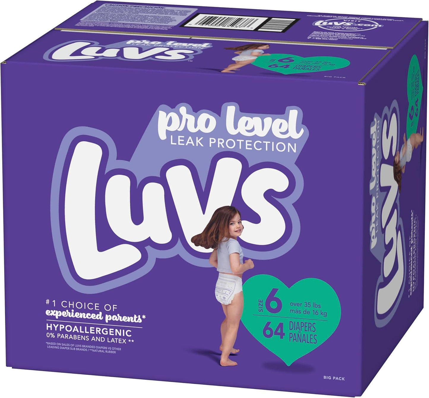 Luvs Size 3 Baby Diapers, Platinum Protection Bluey Diapers for Day & Night, Size 3, 104 Count (Packaging May Vary)