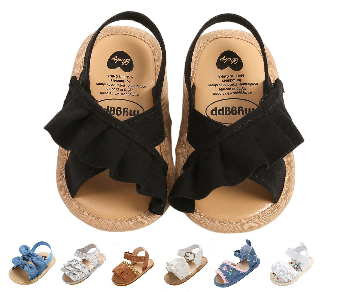 Baby Girls Sandals Summer Shoes Outdoor First Walker Toddler Girls Shoes for Summer