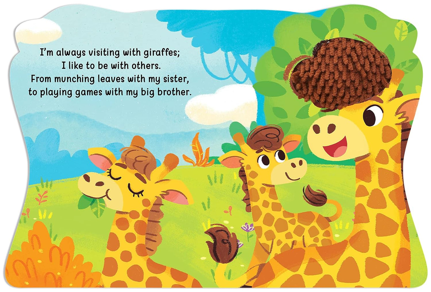 Jungle Days with Giraffe - Touch and Feel Board Book - Sensory Board Book