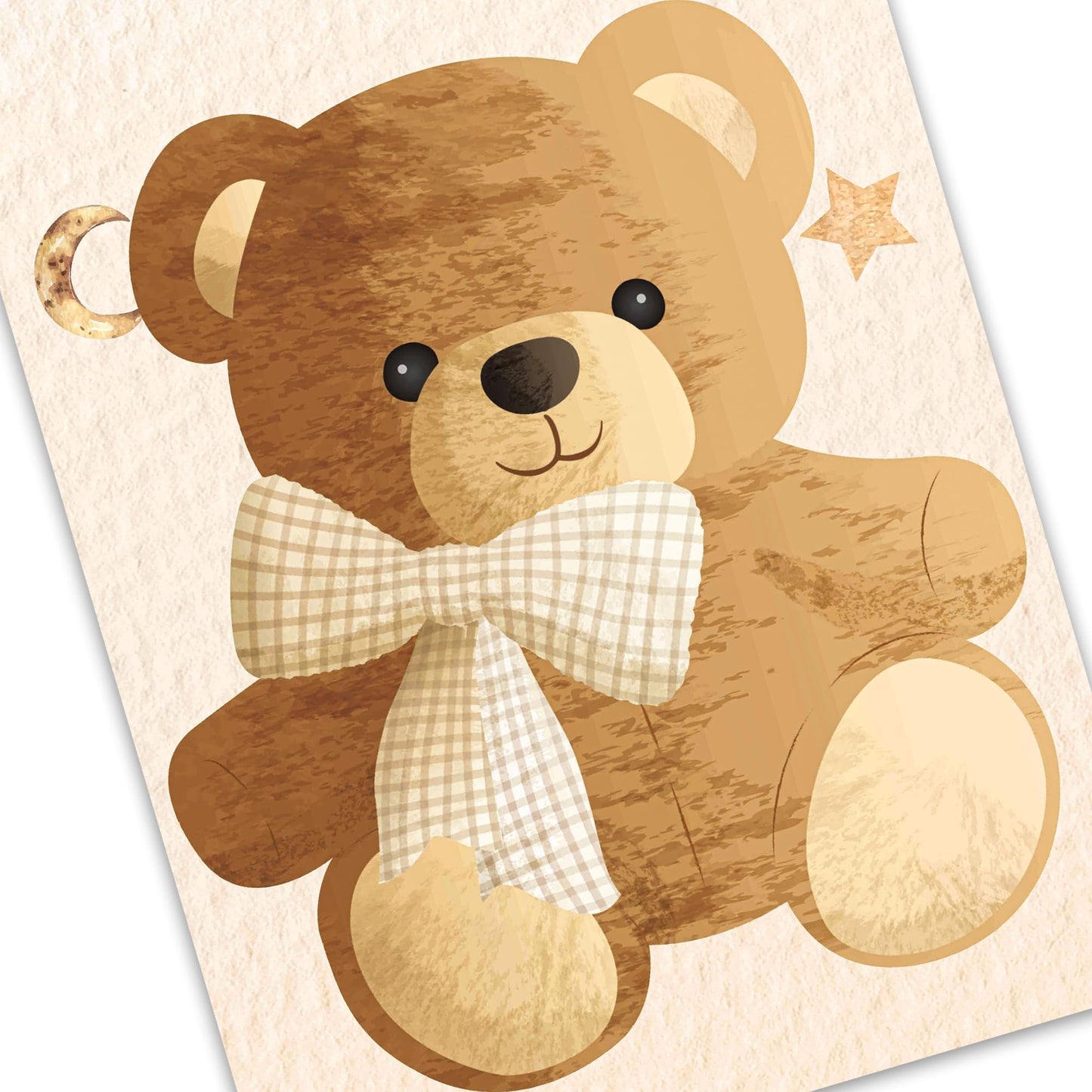 umoni Teddy Bear Banner, We Can Bearly Wait, Brown Glitter, Baby Shower Decorations, Gender Reveal Party Supplies, 19.0x70.0 inches