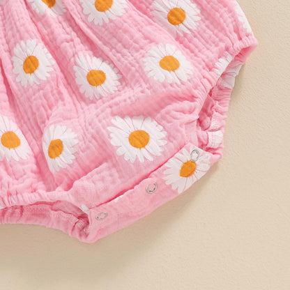 FIOMVA Summer Chicken Baby Clothes Newborn Baby Girl Farm Outfit Toddler Short Sleeve Bubble Romper Infant Bodysuit