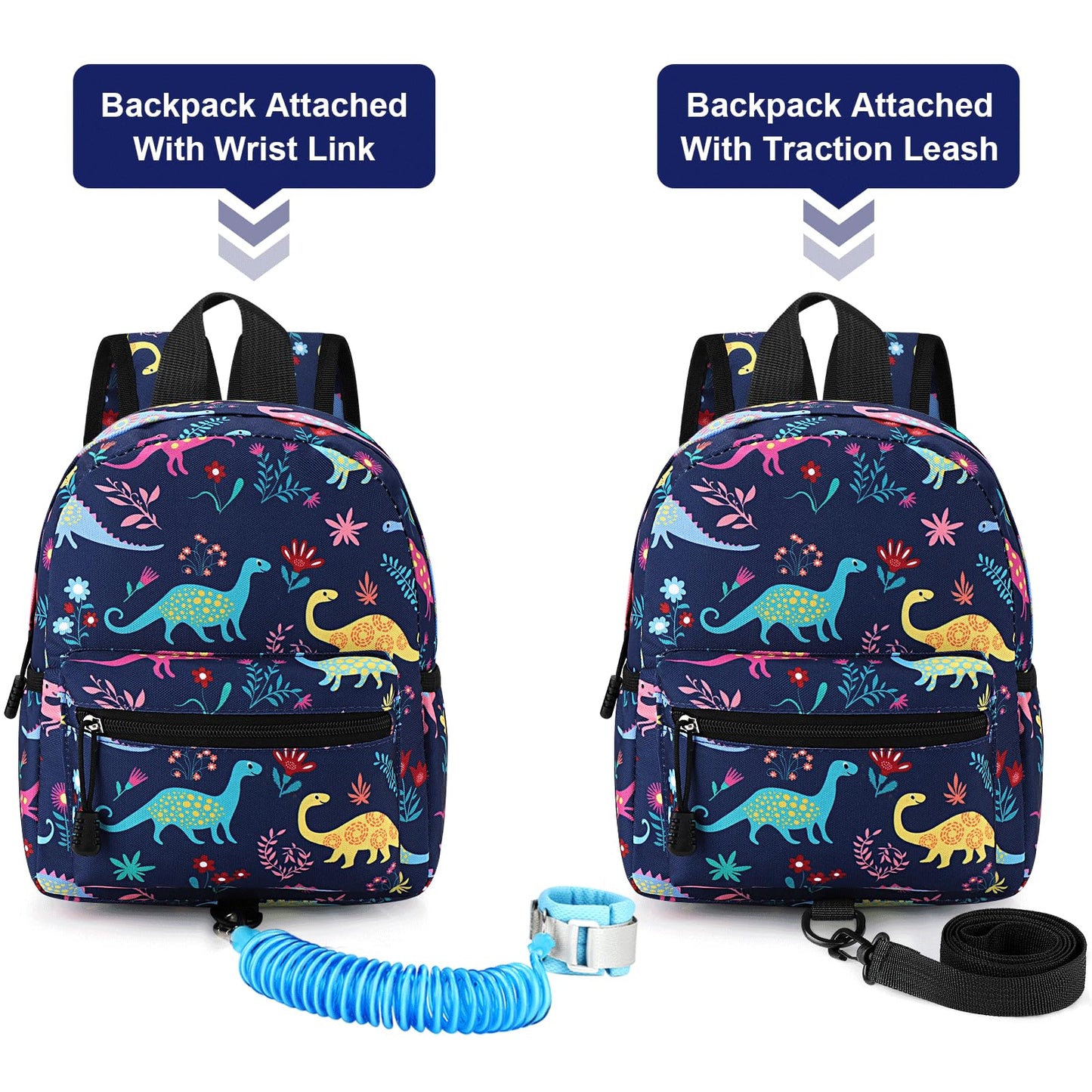 Accmor Toddler Backpack Leash, Cute Unicorn Baby Backpacks with Anti Lost Wrist Link, Mini Kids Backpack Leash Walking Harness for Outdoor Travel, Adorable Backpack Tether for Boys Girls 1-3 (Purple)