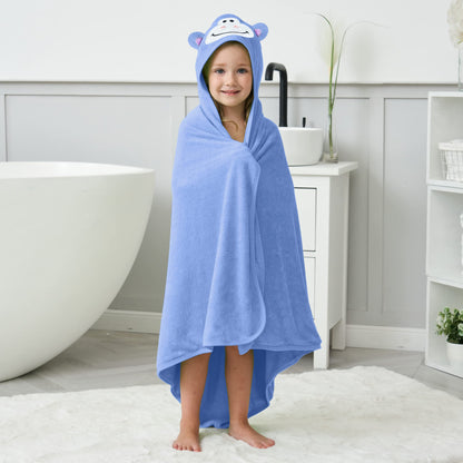HIPHOP PANDA Hooded Towel - Rayon Made from Bamboo, Bath Towel with Bear Ears for Newborn, Babie, Toddler, Infant - Absorbent Large Baby Towel - Yellow Duck, 30 x 30 Inch