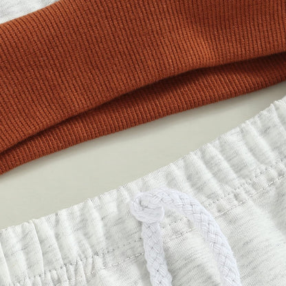 Toddler Baby Boy Summer Outfit Short Sleeve Hooded Stripes Top Casual Shorts Set Infant Newborn Clothes 6 12 18 24 Month