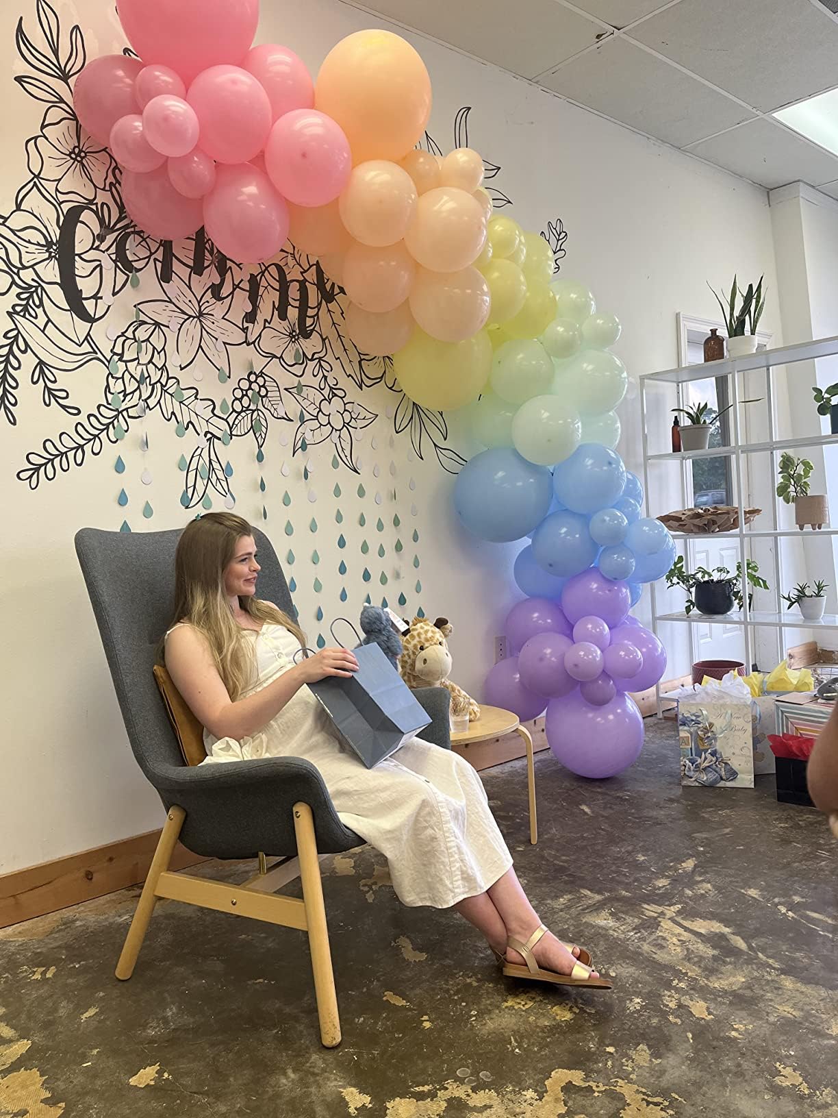 HOUSE OF PARTY 140PCS Pastel Rainbow Balloon Arch Garland Kit - Balloon Arch Kit-Birthday Balloons, Globos para Decoracion de Fiestas | Ideal for valentines day Baby Shower Party Decorations