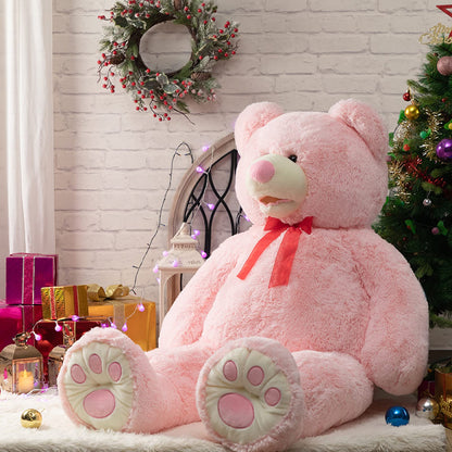 HollyHOME 6ft Teddy Bear Giant Teddy Bear Stuffed Animal with Embroidered Paws Holiday Valentine's Toy Gift for Girlfriend Kids 72 inches Brown