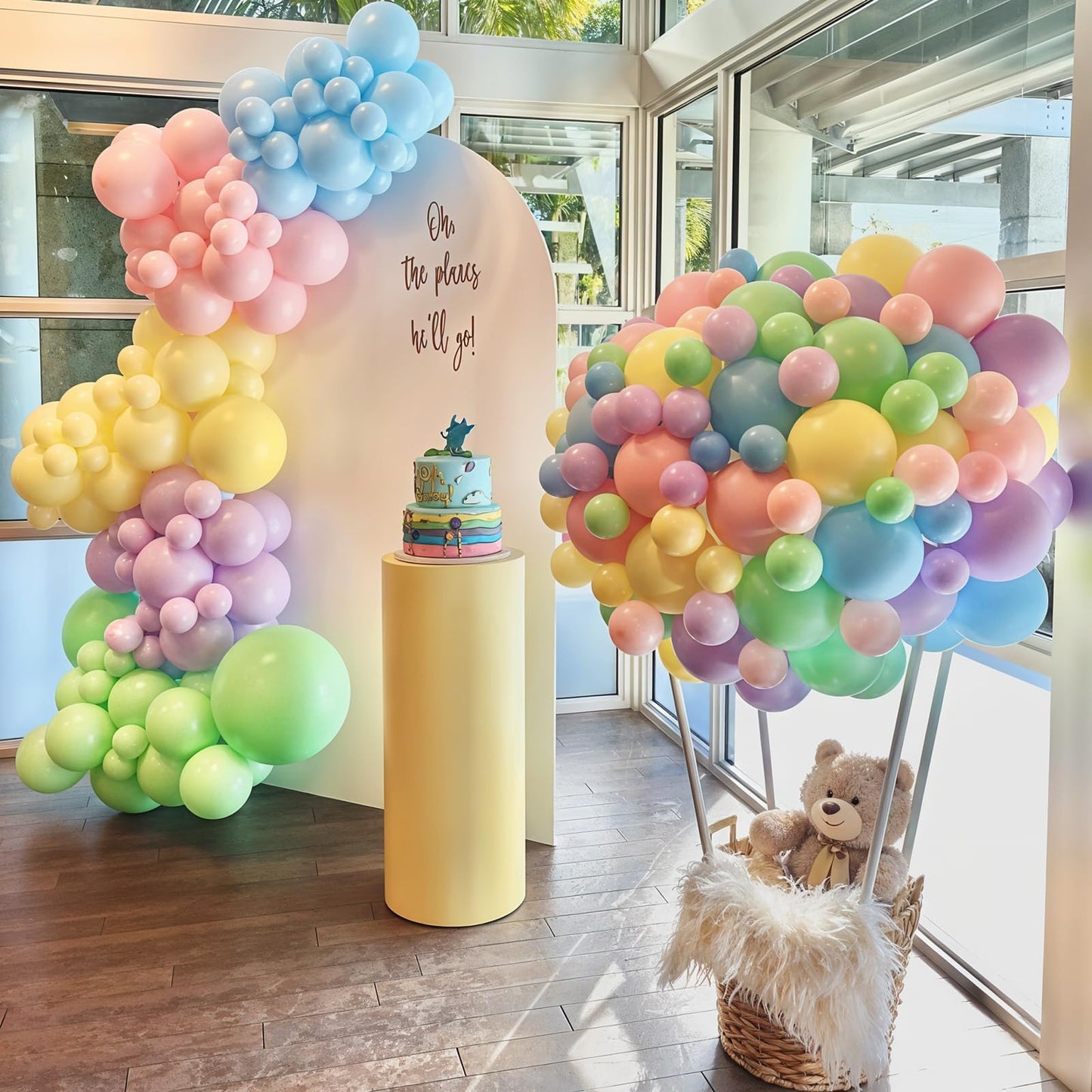 Neutral Balloons Arch Kit, Pink Beige Boho Balloons Garland with Double Stuffed Sand White Balloon for Baby Shower Birthday Wedding Bridal Shower Party Decorations
