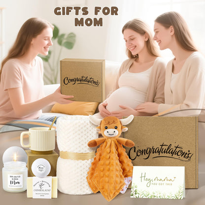 New Mom Gifts & Baby Girl Gift Set for Newborn,12PCS Baby Shower Gifts, Newborn Baby Girl Gifts,Pregnancy Gifts for Expecting Mom,New Mom Care Package After Baby, Pregnancy Gifts for Women and Baby