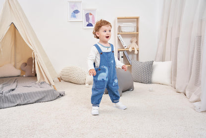 Baby Boy Clothes Set Infant Boy's Long Sleeve Romper+Dinosaur Denim Overalls Toddler Boys Fall Winter Outfits Suit