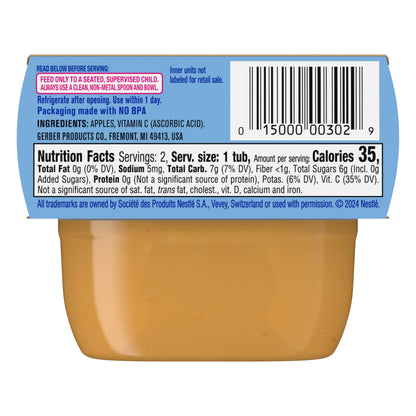 Gerber 1st Foods Baby Food Banana Puree, Natural & Non-GMO, 2 Ounce Tubs, 2-Pack (Pack of 8)