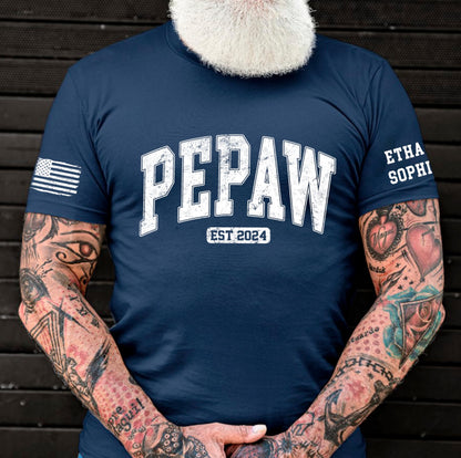Personalized Custom Grandpa Shirt, Fathers Day Shirt Gifts for Grandpa, Gifts for Dad